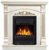 Портал Firelight Barocco Classic шпон белый дуб с золотой патиной Портал Firelight Barocco Classic шпон белый дуб с золотой патиной 1