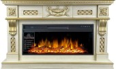 Каминокомплект Royal Flame Corsica слоновая кость с патиной (ширина 1500 мм) с очагом Vision 42 LOG LED 1
