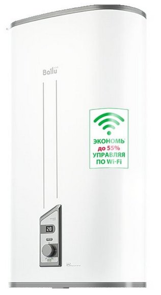 Электрический накопительный водонагреватель  Ballu BWH/S 50 Smart WiFi dry+ 100