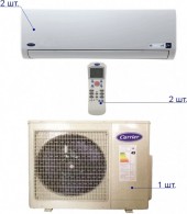 Кондиционер Carrier (мультисплит-система) 42QCP009713VGх2/38QCT018713VG 1
