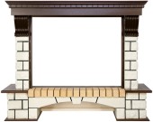 Портал Royal Flame Pierre Luxe тёмный дуб/белый (высота 1095мм) под очаг Dioramic 33 Портал Royal Flame Pierre Luxe тёмный дуб/белый (высота 1095мм) под очаг Dioramic 33 1