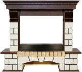 Портал Royal Flame Pierre Luxe тёмный дуб/белый (высота 1075мм) под очаг Dioramic 26 Портал Royal Flame Pierre Luxe тёмный дуб/белый (высота 1075мм) под очаг Dioramic 26 1