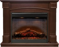 Каминокомплект Dimplex Optiflame Boston тёмный дуб (высота 930мм) с очагом Symphony 26'' DF2608-INT 1
