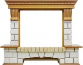 Портал Dimplex Optiflame Pierre Luxe дуб/белый (высота 1045мм) Портал Dimplex Optiflame Pierre Luxe дуб/белый (высота 1045мм) 1