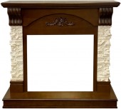 Портал Dimplex Optiflame Prague тёмный дуб/сланец бежевый Портал Dimplex Optiflame Prague тёмный дуб/сланец бежевый 1