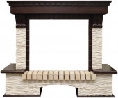 Портал Dimplex Optiflame Pierre Luxe тёмный дуб/сланец мелкий бежевый (высота 1080мм) Портал Dimplex Optiflame Pierre Luxe тёмный дуб/сланец мелкий бежевый (высота 1080мм) 1